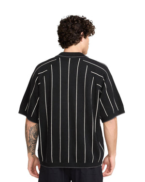 Nike SB Short Sleeve Striped Polo Sweater - Black - -