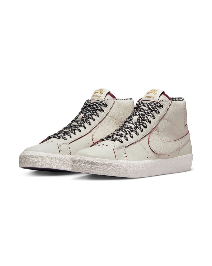 Nike SB x Welcome Madrid Zoom Blazer Mid - Sail / Dark Beetroot - -