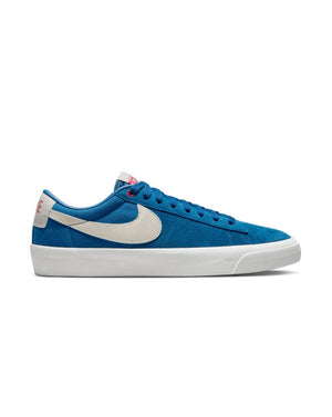 Nike SB Zoom Blazer Low Pro GT - Court Blue / Light Orewood - DC7695 403 - 196974643548