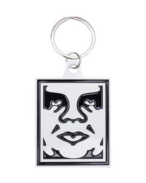 Obey Icon Metal Keychain - White - 100160021 - 193259601781