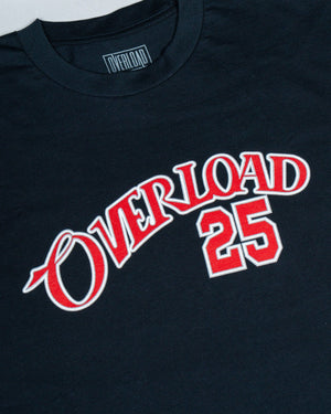 Overload 25 Year Arch Tee - Navy - -