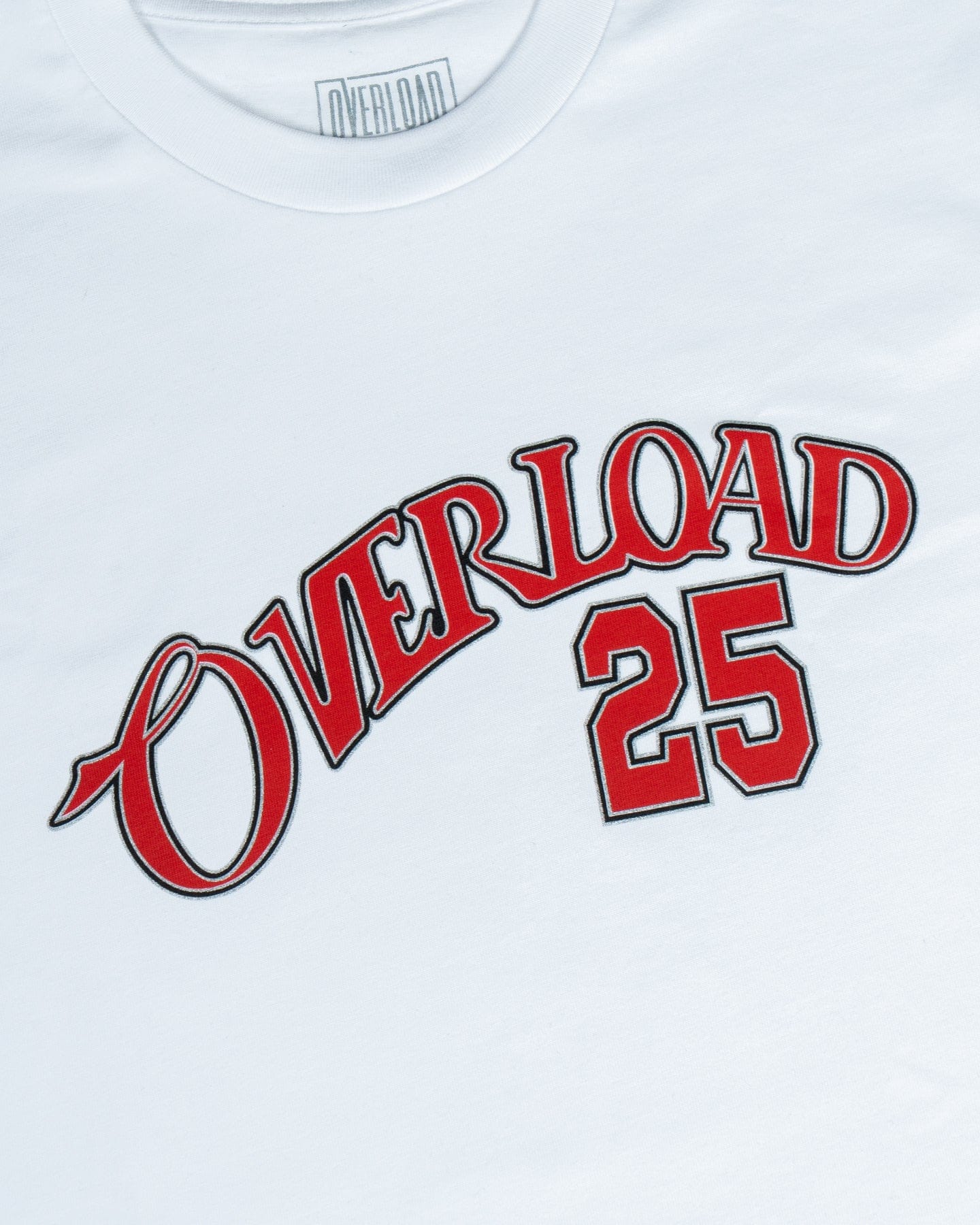 Overload 25 Year Arch Tee - White - -