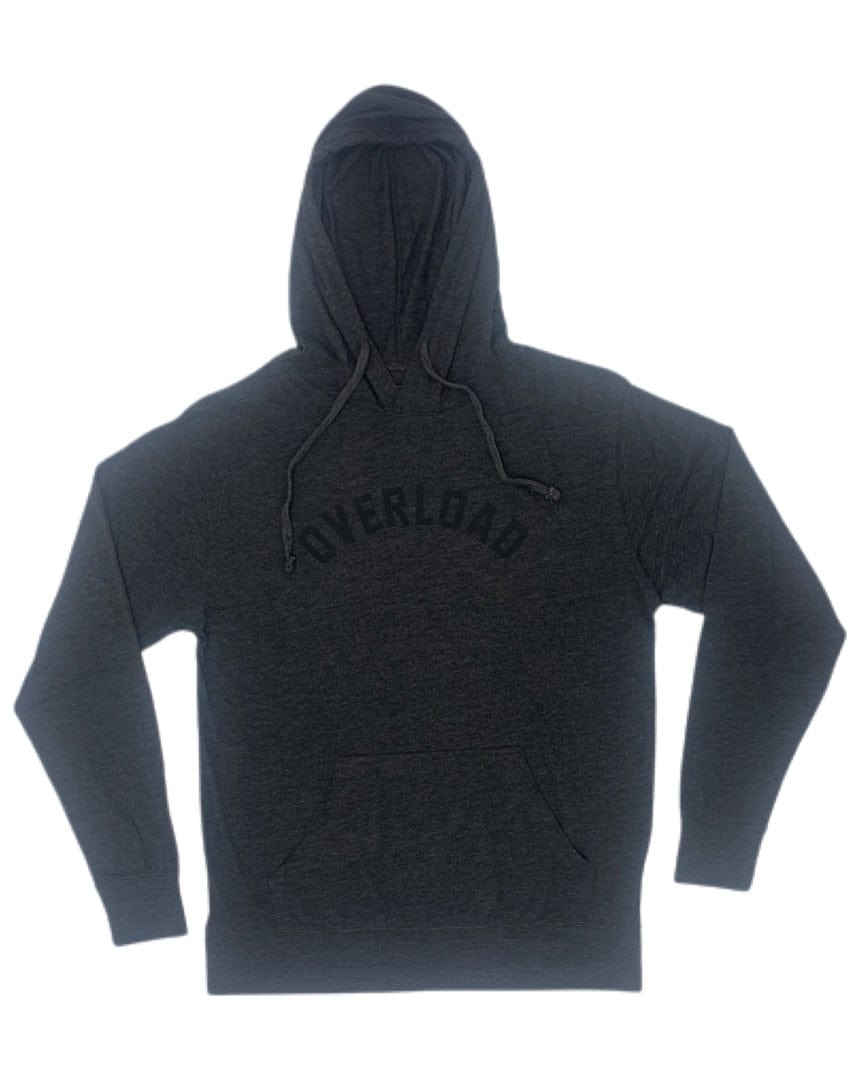 Overload Arched Lightweight Hoodie- Charcoal Heather - - 13615607