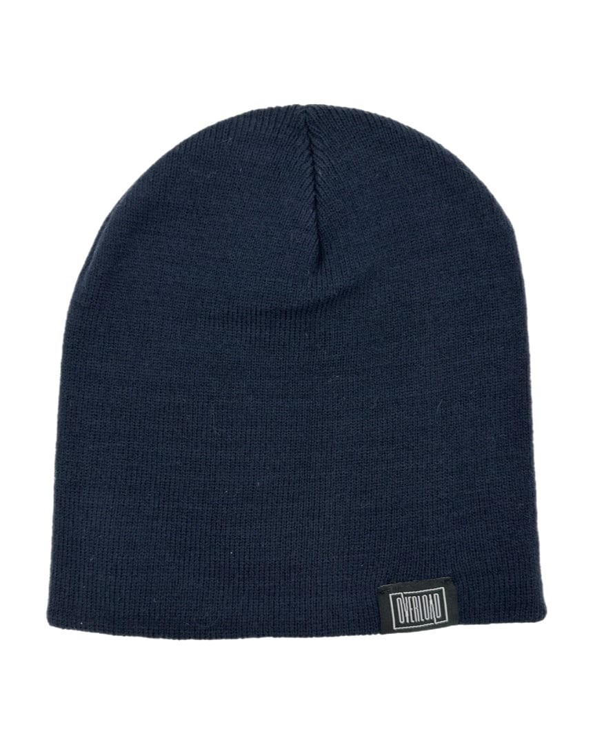 Overload Beanie Overload Clip Tag Classic Knit Beanie - Navy