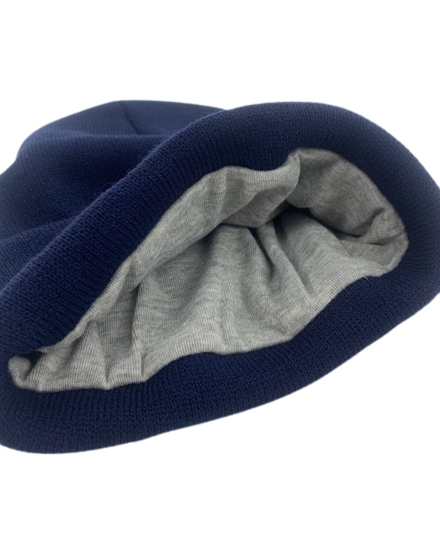 Overload Beanie Overload Clip Tag Jersey Lined Beanie - Navy