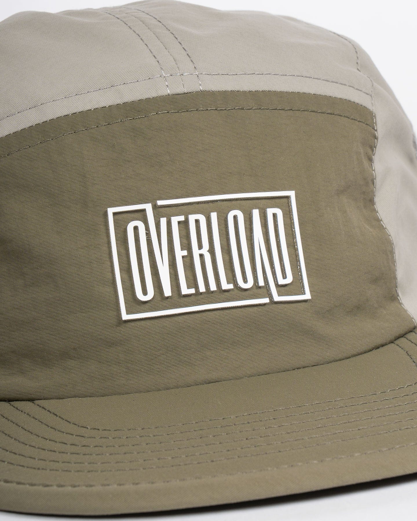Overload Box Logo 5 Panel Camper Hat - Army / Eucalyptus - -