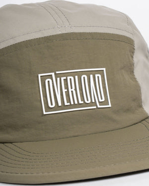 Overload Box Logo 5 Panel Camper Hat - Army / Eucalyptus - -