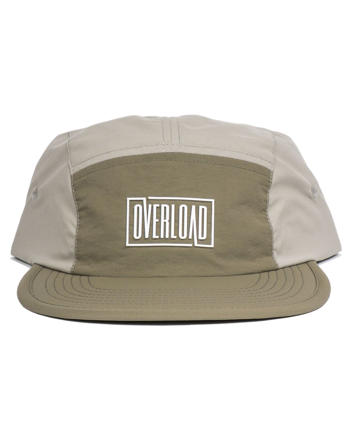 Overload Box Logo 5 Panel Camper Hat - Army / Eucalyptus - -