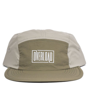 Overload Box Logo 5 Panel Camper Hat - Army / Eucalyptus - -