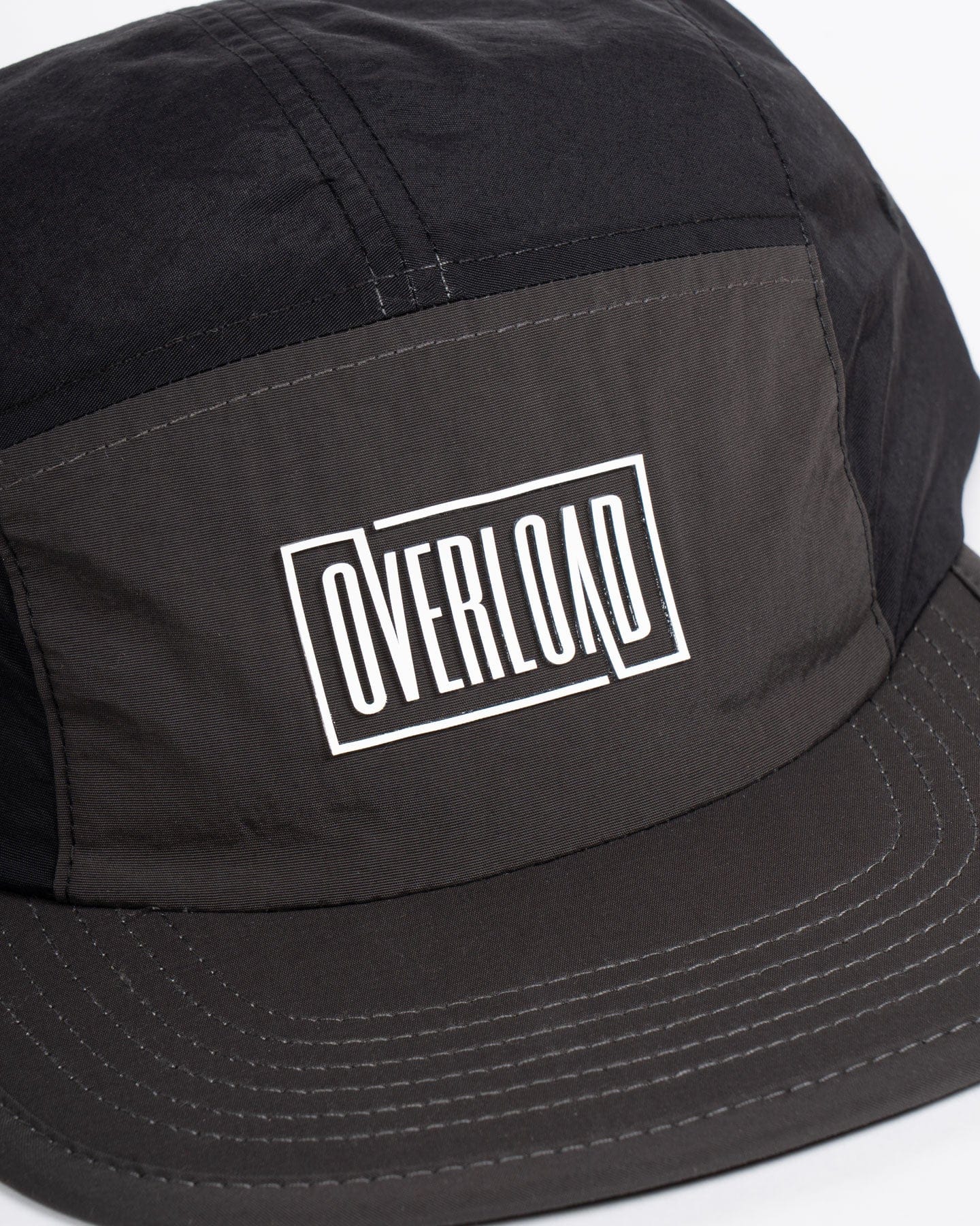 Overload Box Logo 5 Panel Camper Hat - Black / Coal - -
