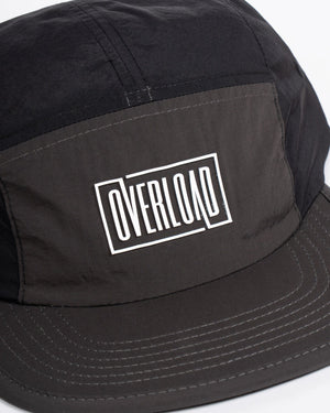 Overload Box Logo 5 Panel Camper Hat - Black / Coal - -