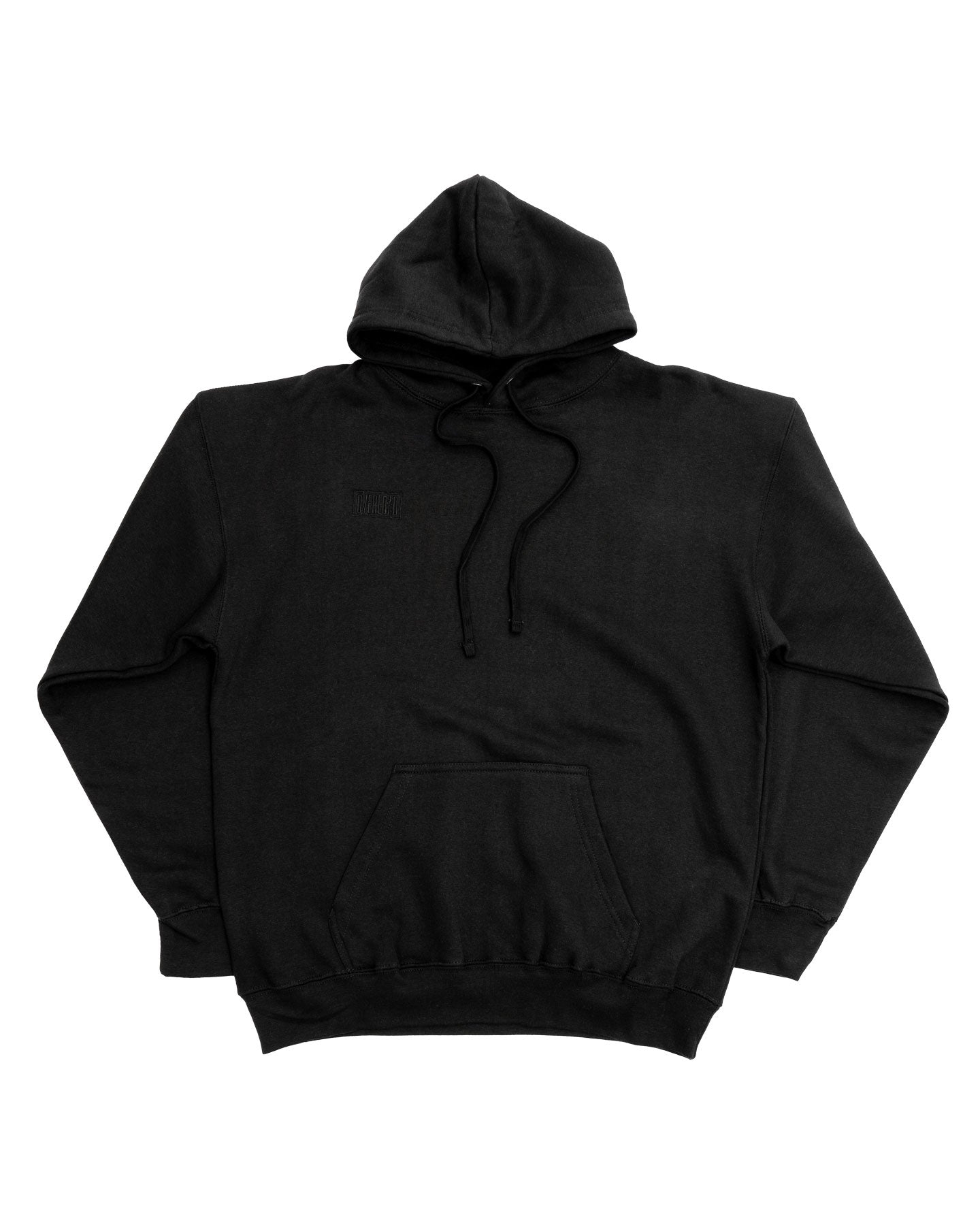 Overload Box Logo Embroidered Pullover Hoodie - Black / Black - -