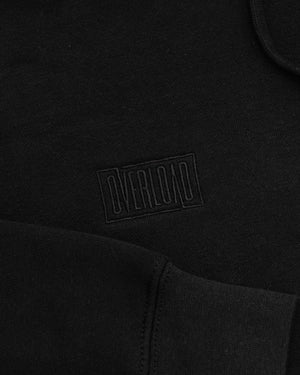 Overload Box Logo Embroidered Zip Hoody - Black / Black - -