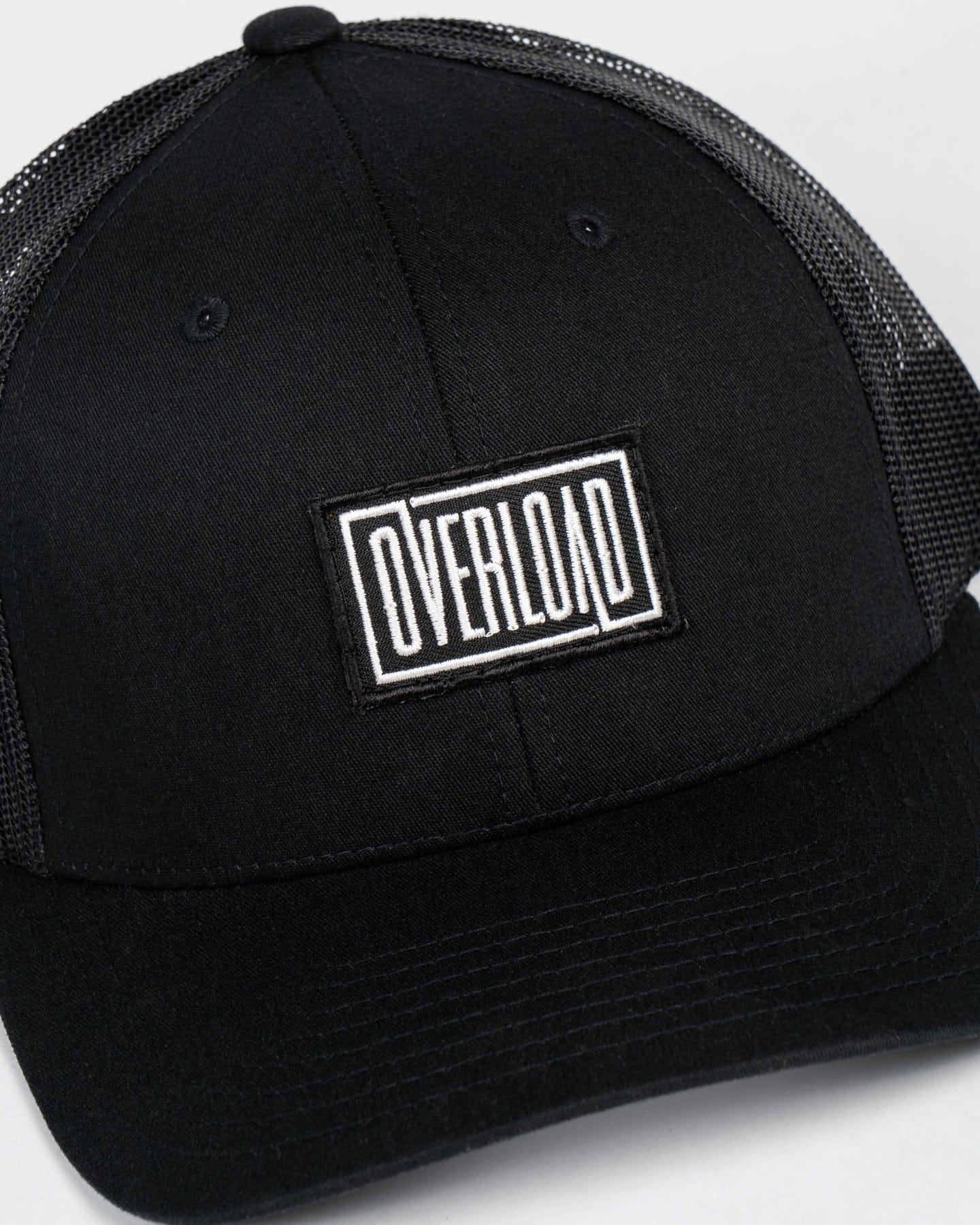 Overload Box Logo Patch Trucker - Black - 6601 - 07345143