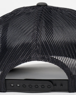 Overload Box Logo Patch Trucker Hat - Charcoal - 6601 - 07640055