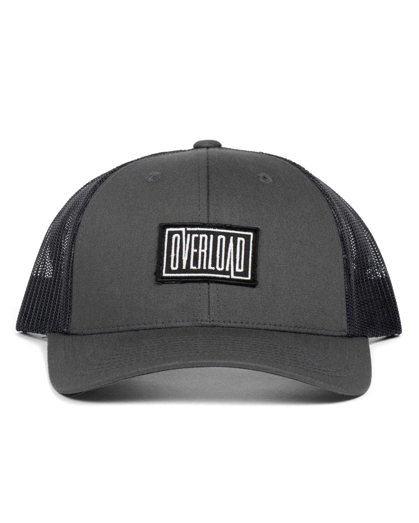 Overload Box Logo Patch Trucker Hat - Charcoal - 6601 - 07640055
