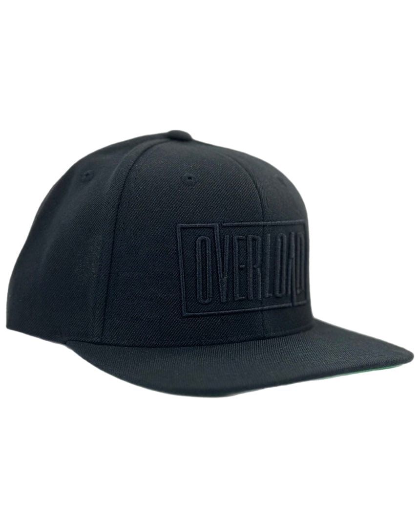 Overload Box Logo Snapback Hat - Black / Black - - 60660471