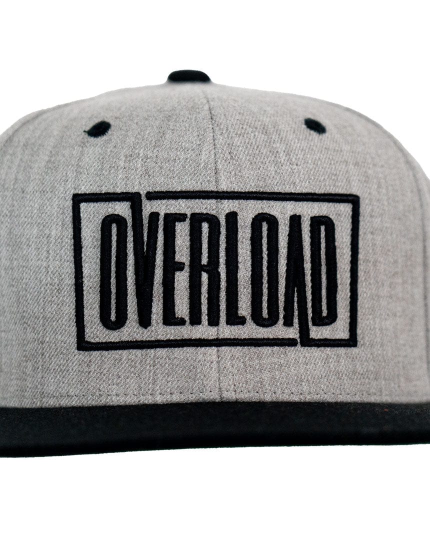 Overload Box Logo Snapback Hat - Heather / Black - - 61872887