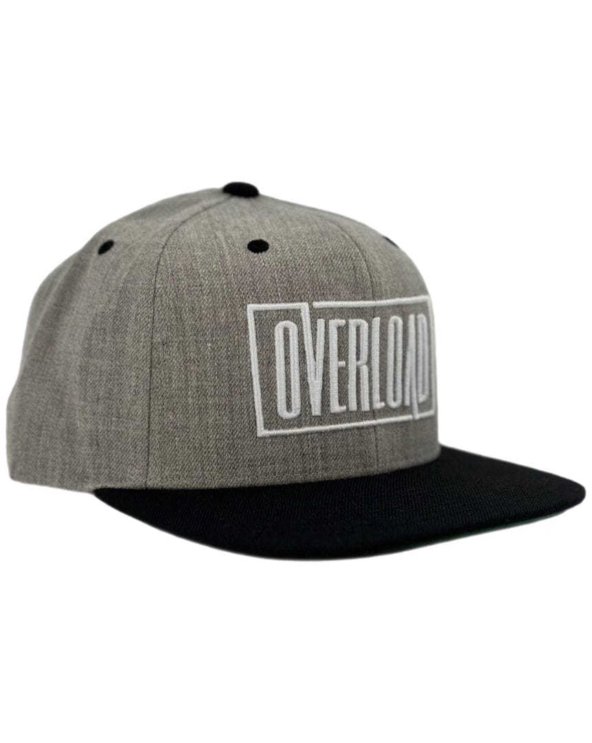 Overload Snapback Hat Overload Box Logo Snapback Hat - Heather / Black