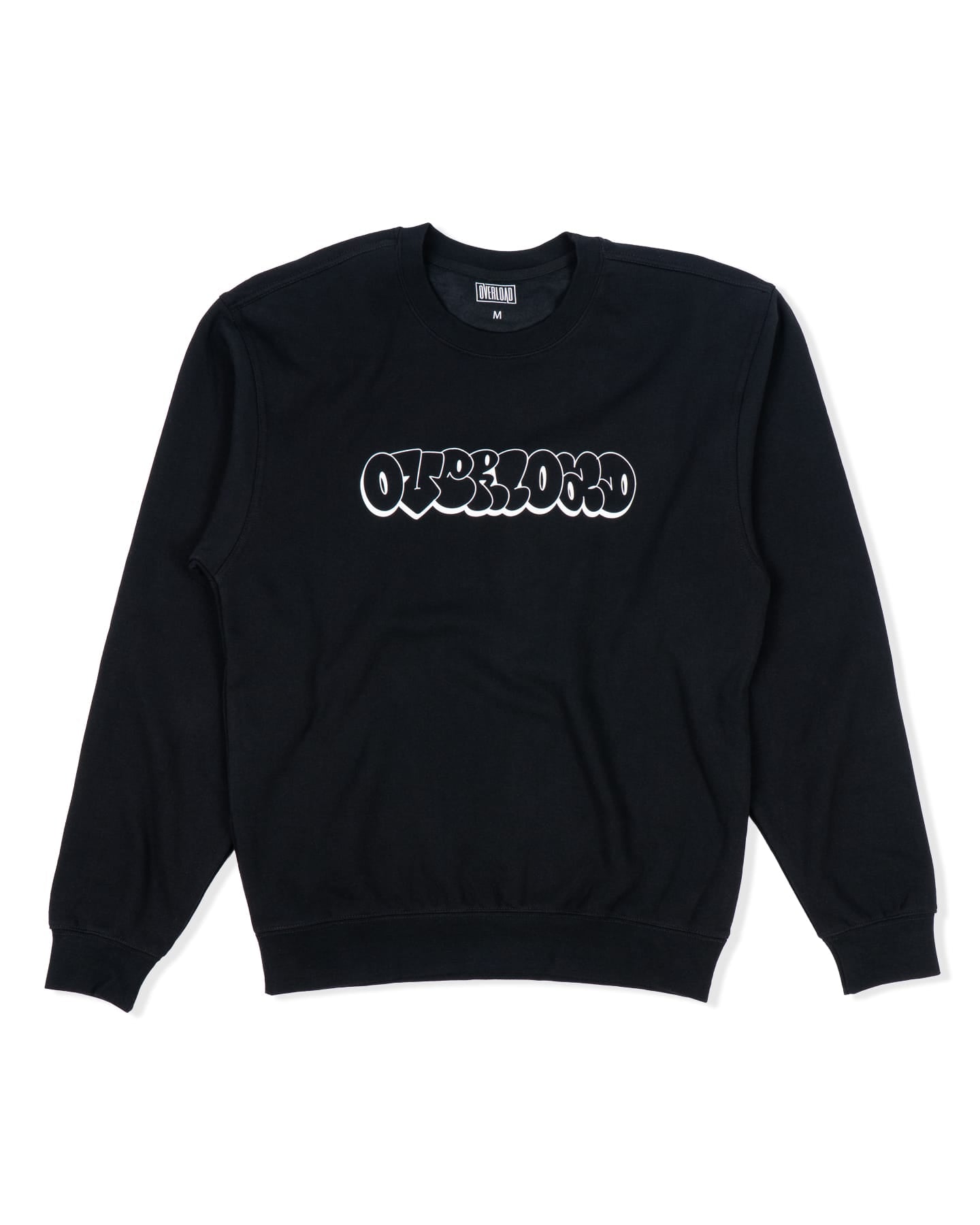 Overload Bubble Letter Glow Crewneck - Black - -
