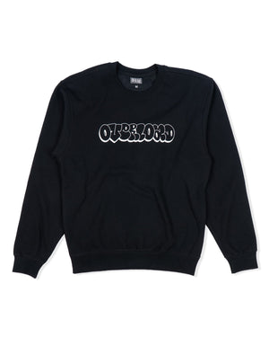 Overload Bubble Letter Glow Crewneck - Black - -
