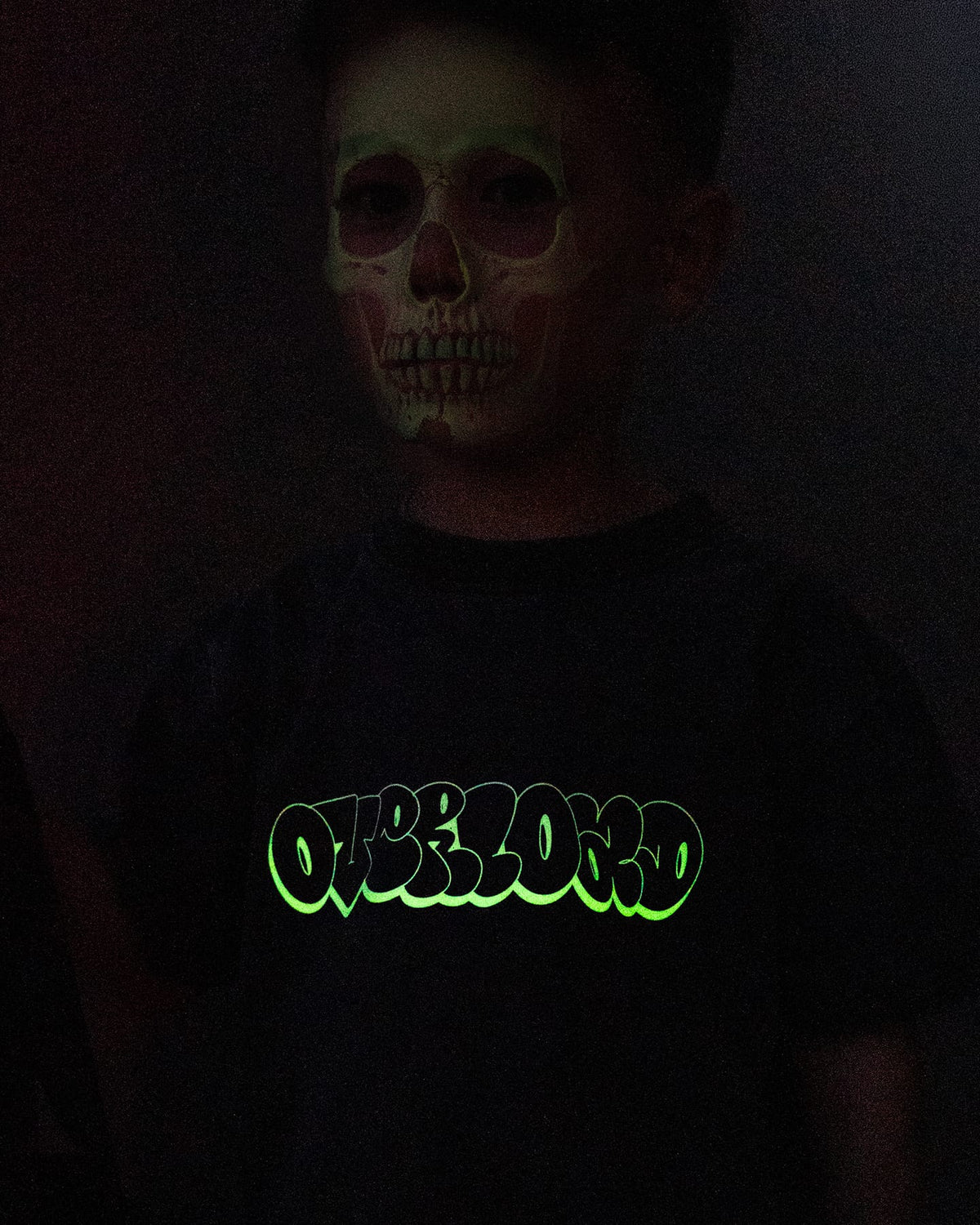 Overload Bubble Letter Glow Crewneck - Black - -