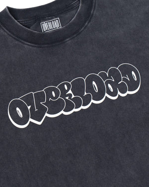 Overload Bubble Letter Glow Tee - Vintage Black - -