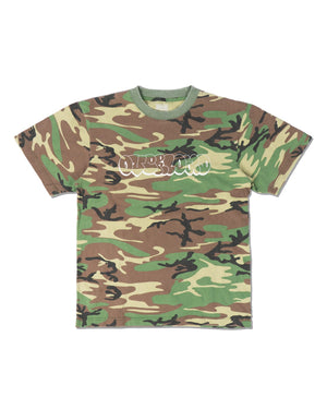 Overload Bubble Letter Glow Tee - Vintage Camo - -