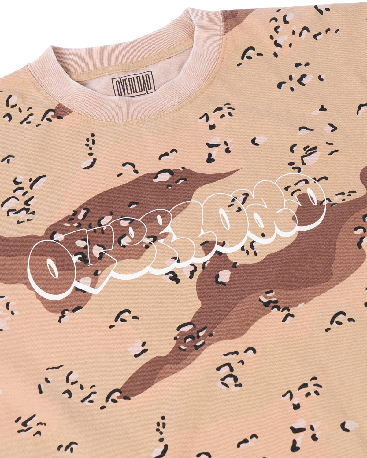 Overload Bubble Letter Glow Tee - Vintage Desert Camo - -