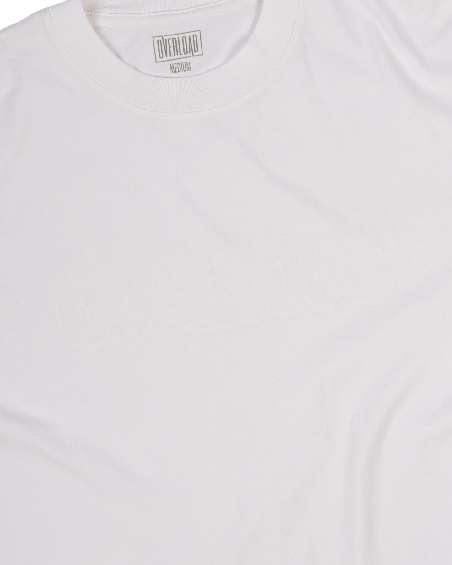 Overload Bubble Letter Glow Tee - White - -