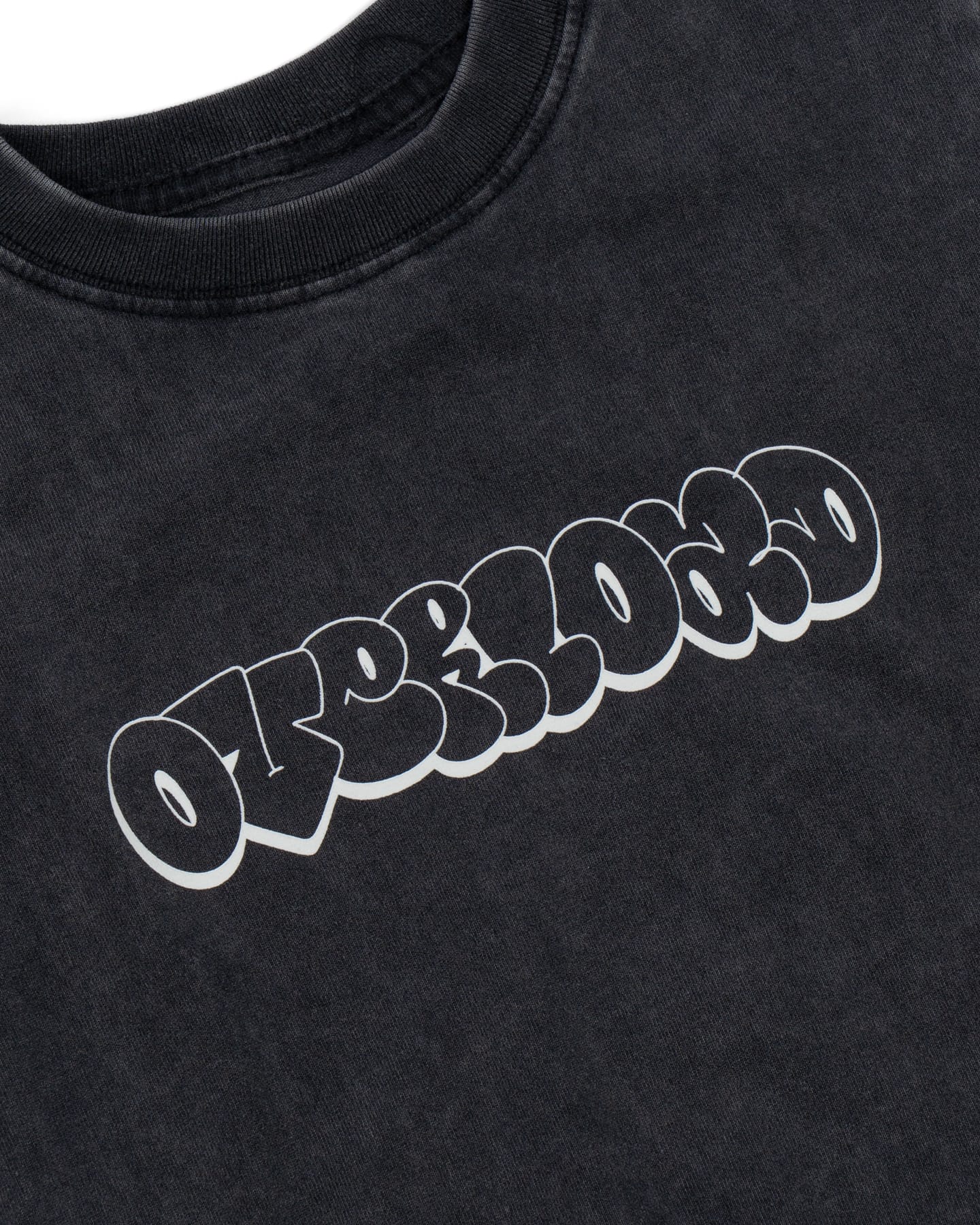 Overload Bubble Letter Glow Youth Tee - Vintage Black - -