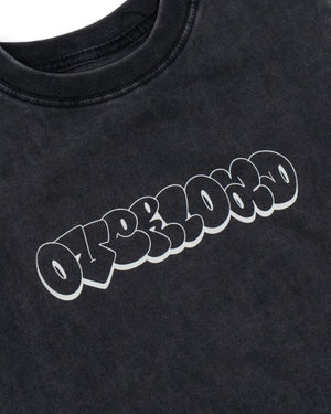 Overload Bubble Letter Glow Youth Tee - Vintage Black - -