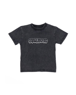 Overload Bubble Letter Glow Youth Tee - Vintage Black - -