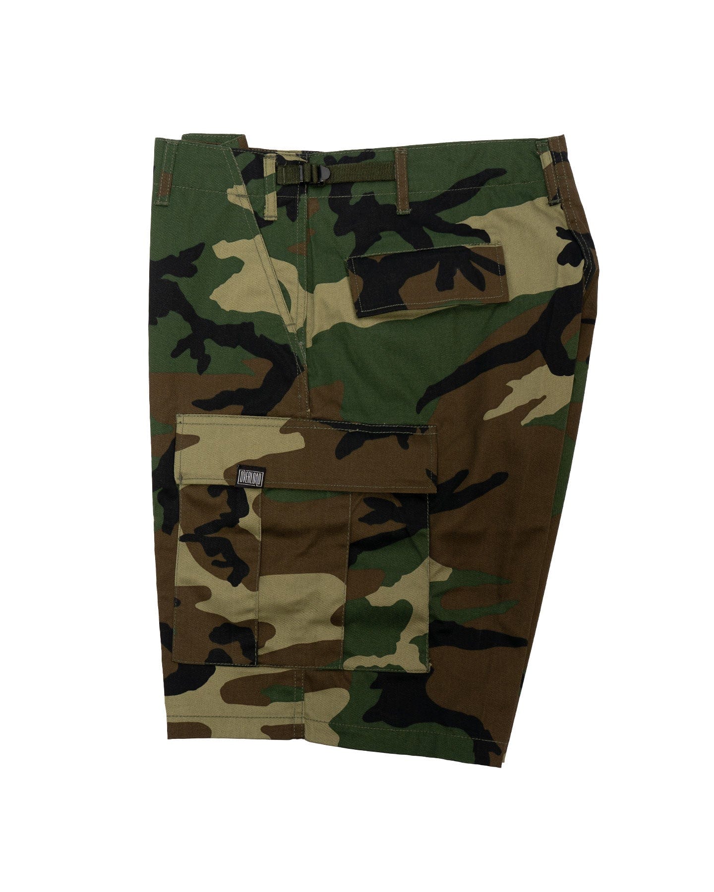 Overload Cargo Shorts - Woodland Camo - -