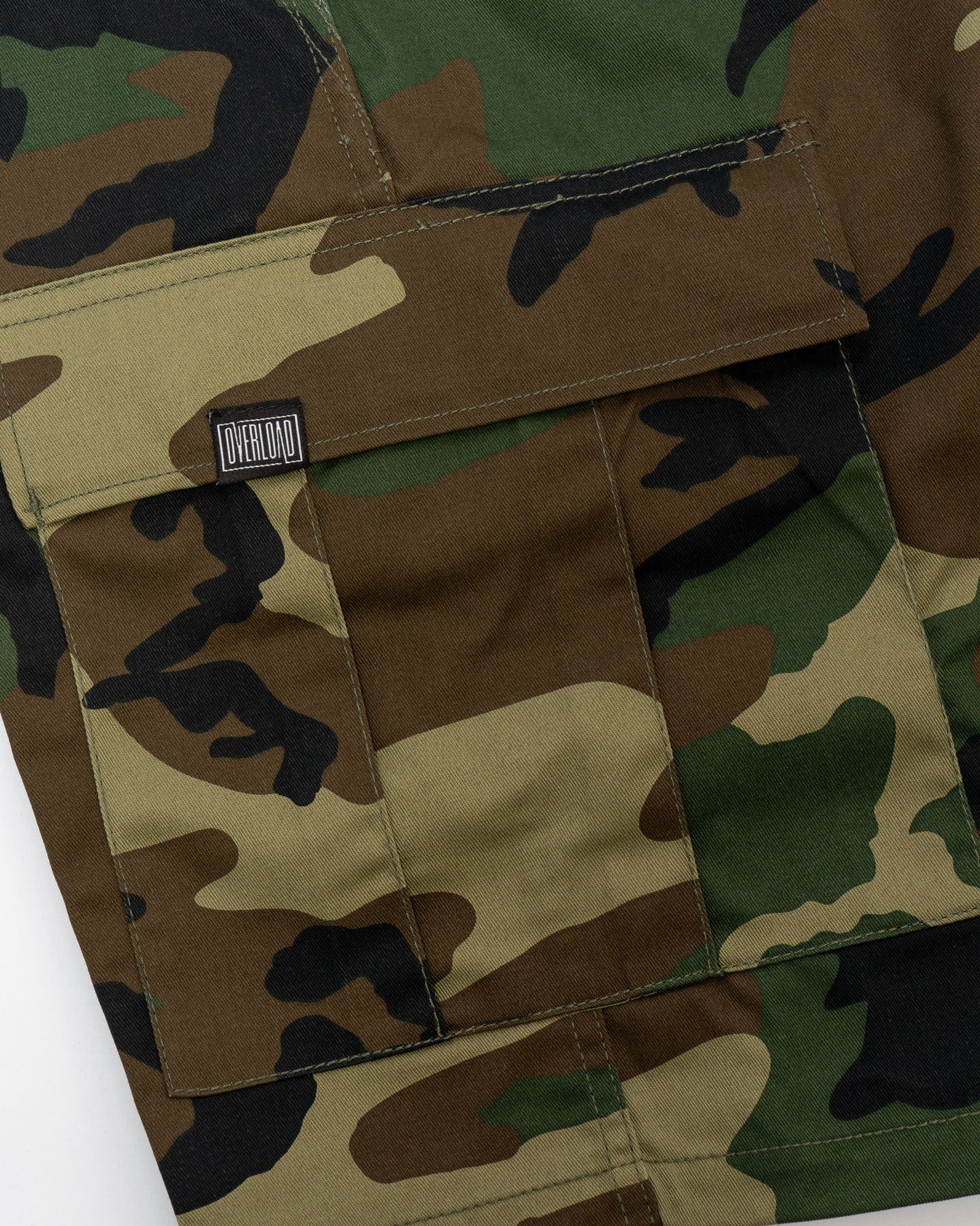 Overload Cargo Shorts - Woodland Camo - -