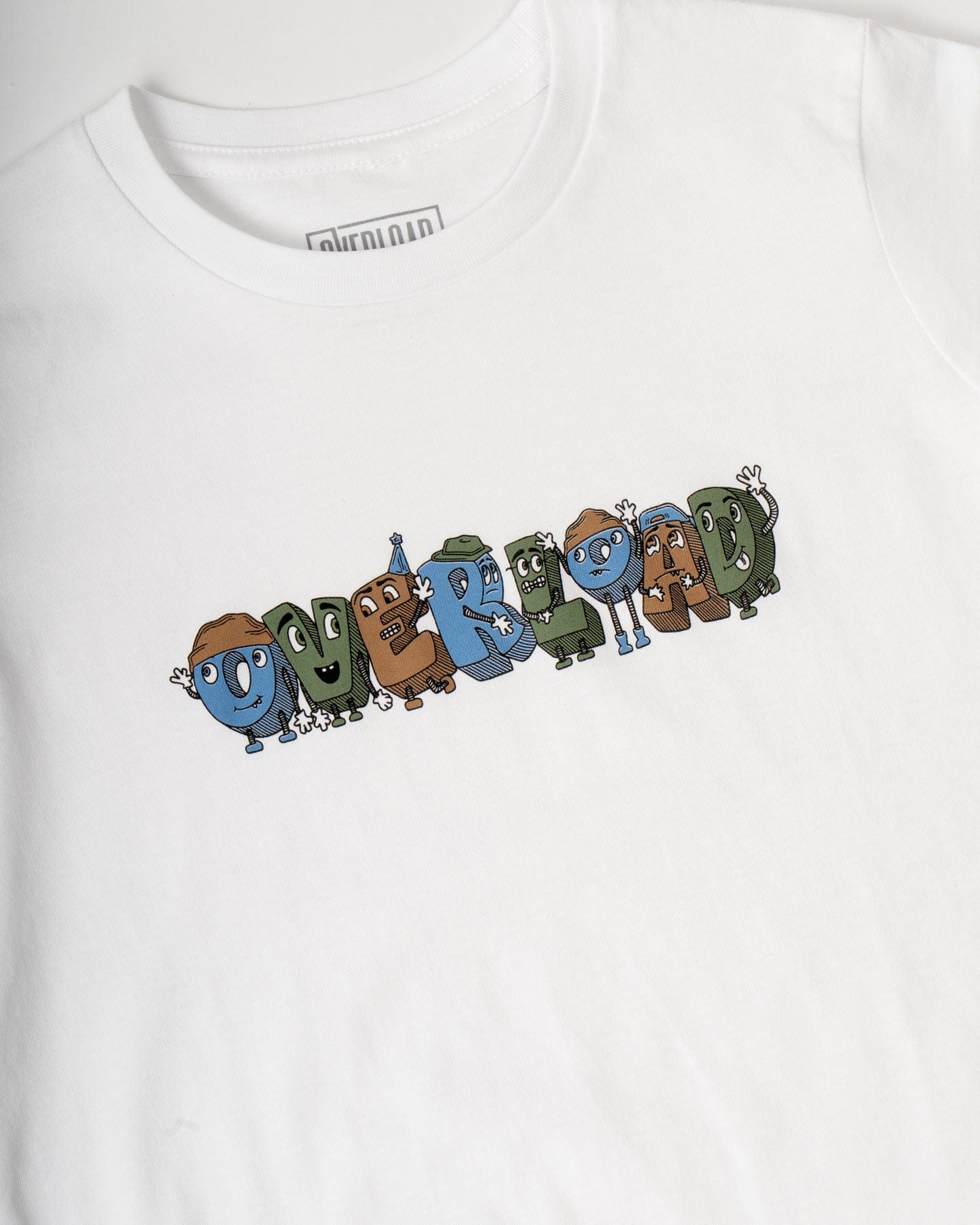 Overload Characters Youth Tee - White - -