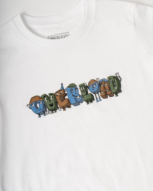 Overload Characters Youth Tee - White - -