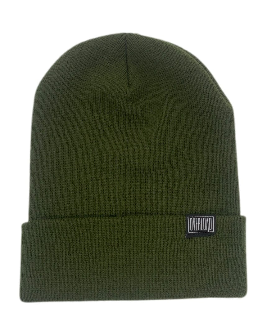 Overload Clip Tag Cuffed Beanie - Olive - - 71334391