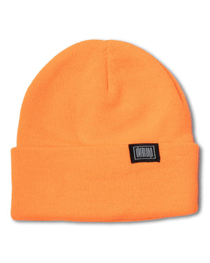 Overload Fine Knit Watch Cap Beanie - Safety Orange - - 16675831
