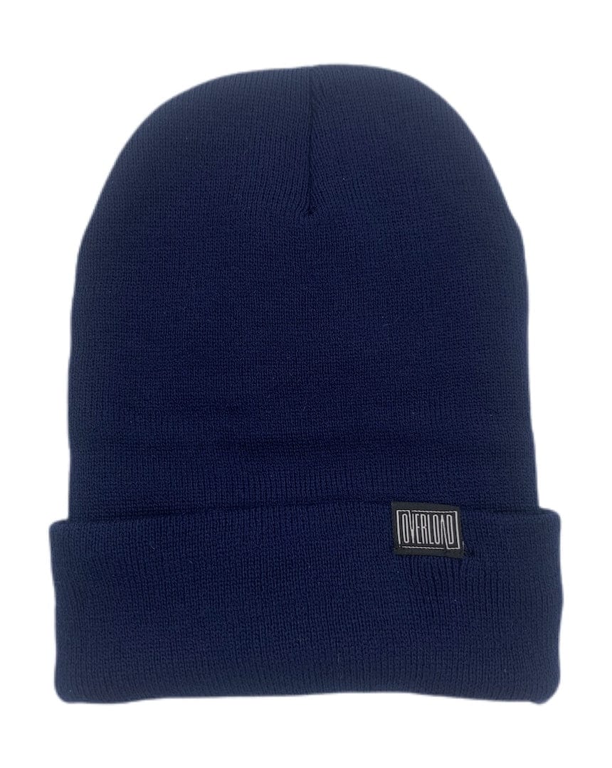 Overload Clip Tag Fleece Lined Beanie - Navy - - 95558322