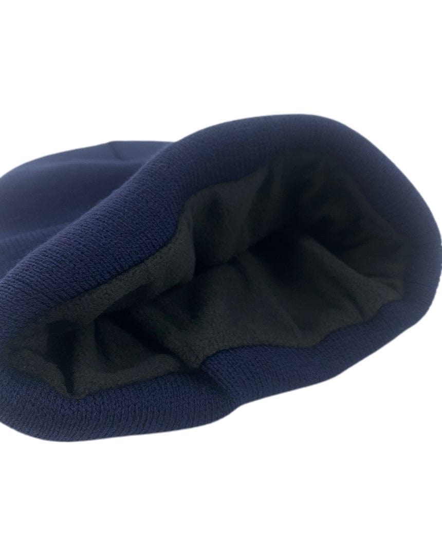 Overload Clip Tag Fleece Lined Beanie - Navy - - 95558322