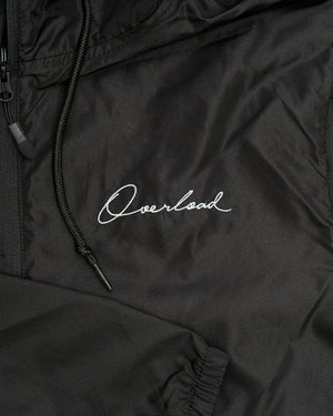 Overload Lightweight Full Zip Windbreaker - Black - -