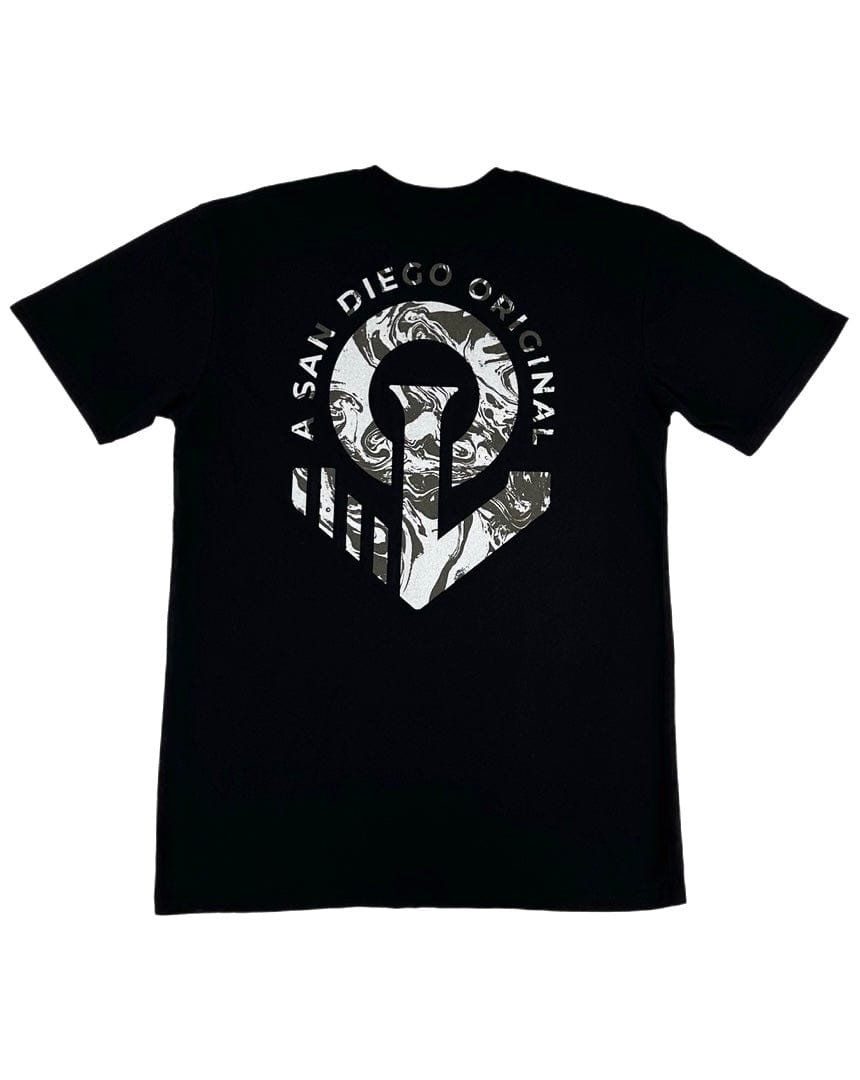 Overload Marble Anchor Tee - Black - -