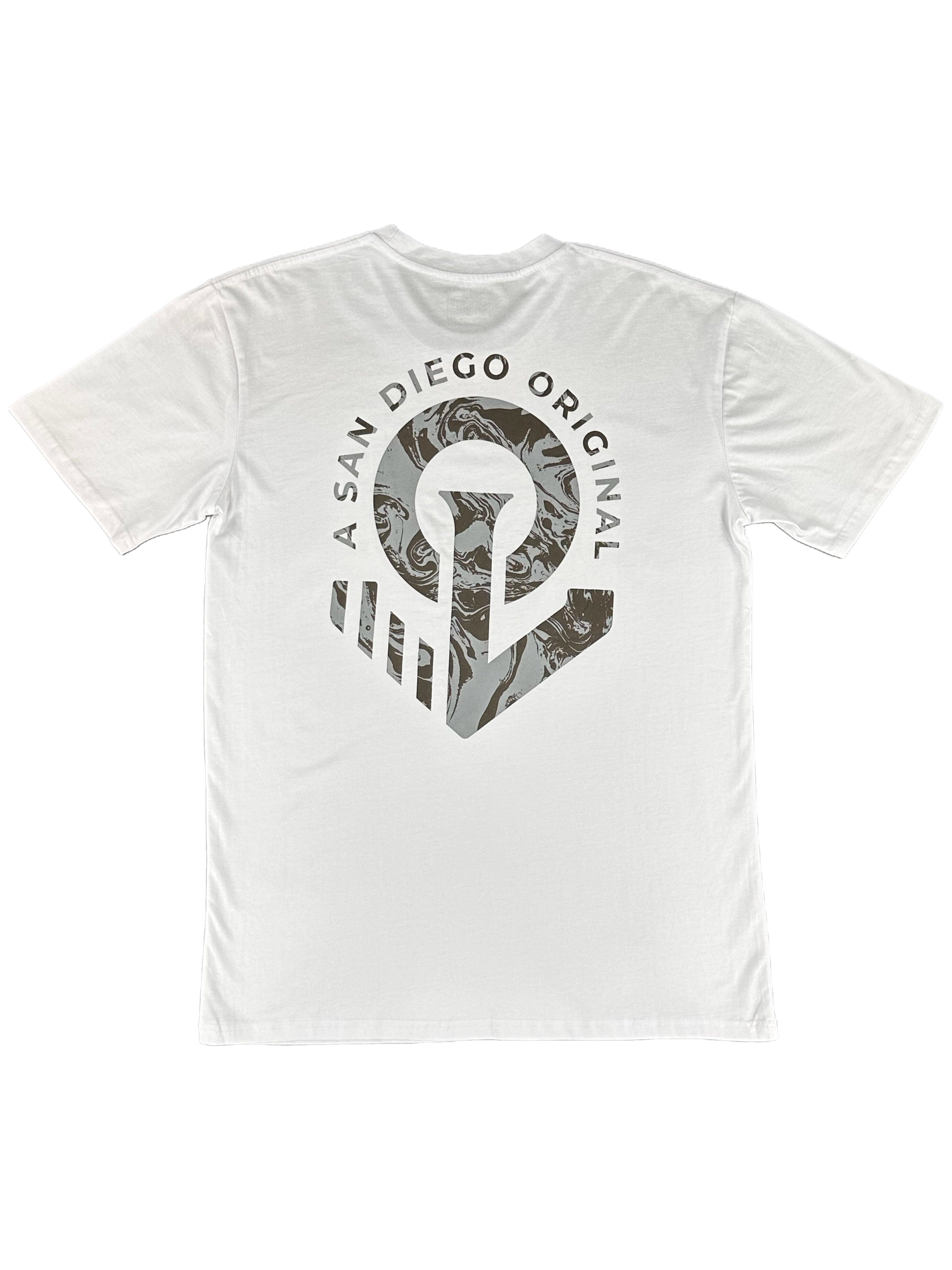 Overload Marble Anchor Tee - White - -