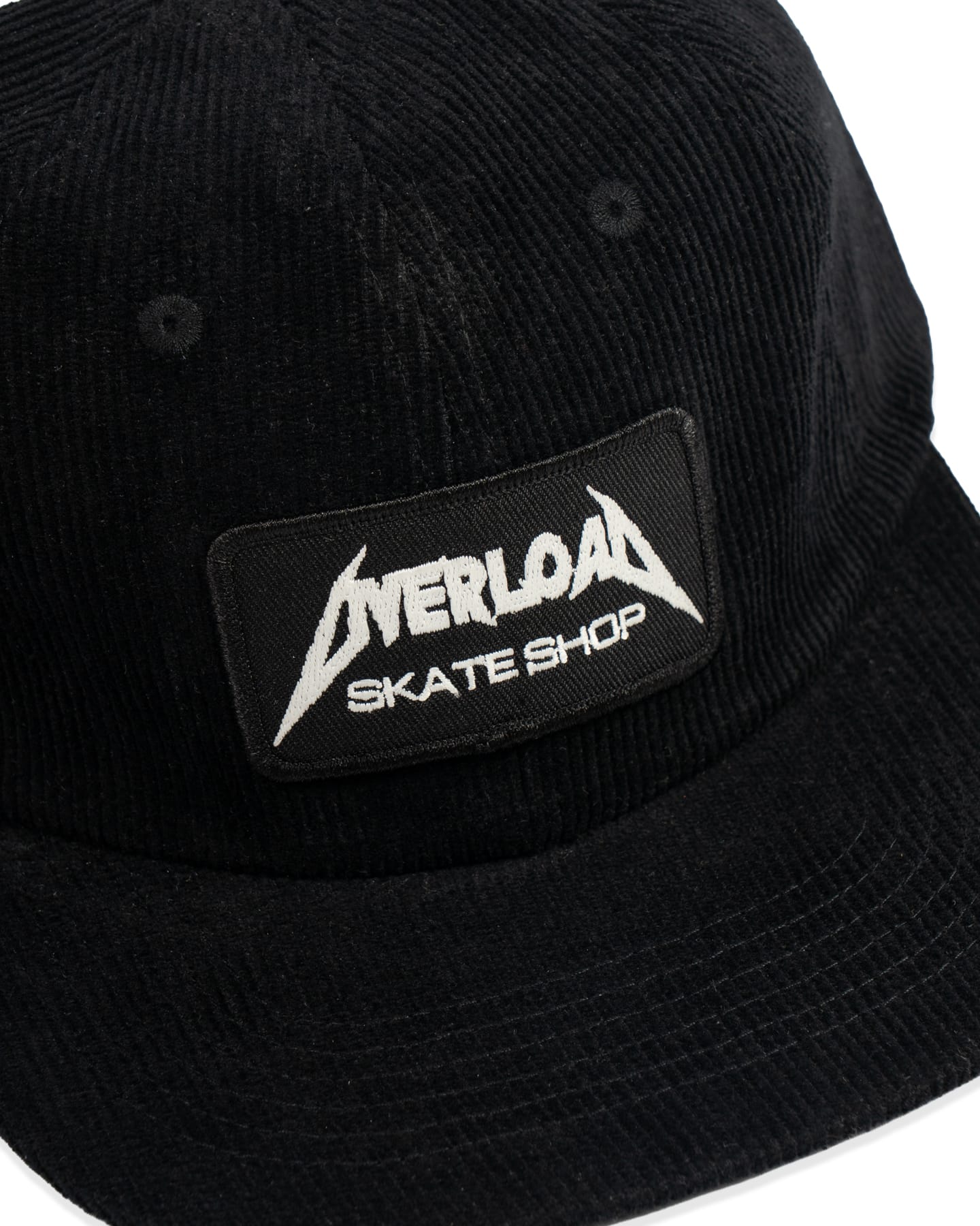 Overload Metal Glow Patch Corduroy Hat - Black - -