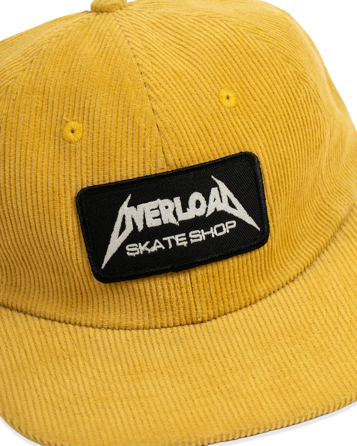 Overload Metal Glow Patch Corduroy Hat - Yellow - -