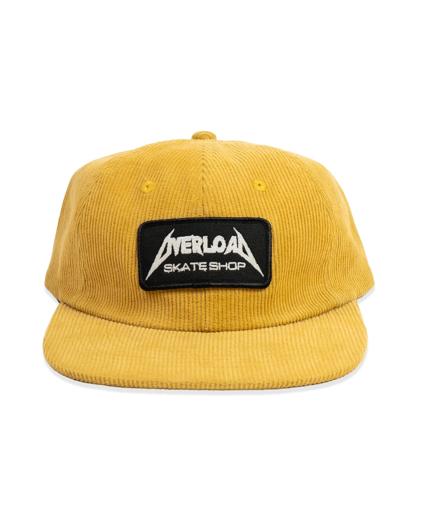 Overload Metal Glow Patch Corduroy Hat - Yellow - -