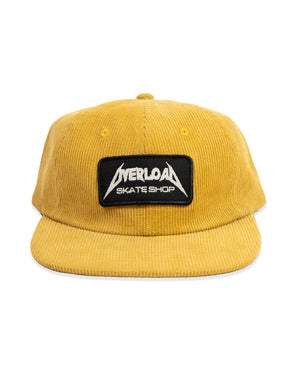 Overload Metal Glow Patch Corduroy Hat - Yellow - -