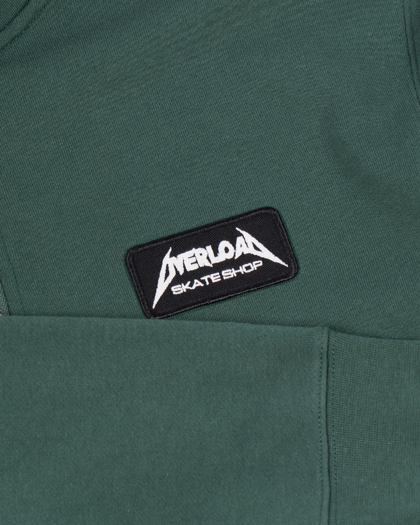 Overload Metal Glow Patch Quarter Zip - Alpine Green - -