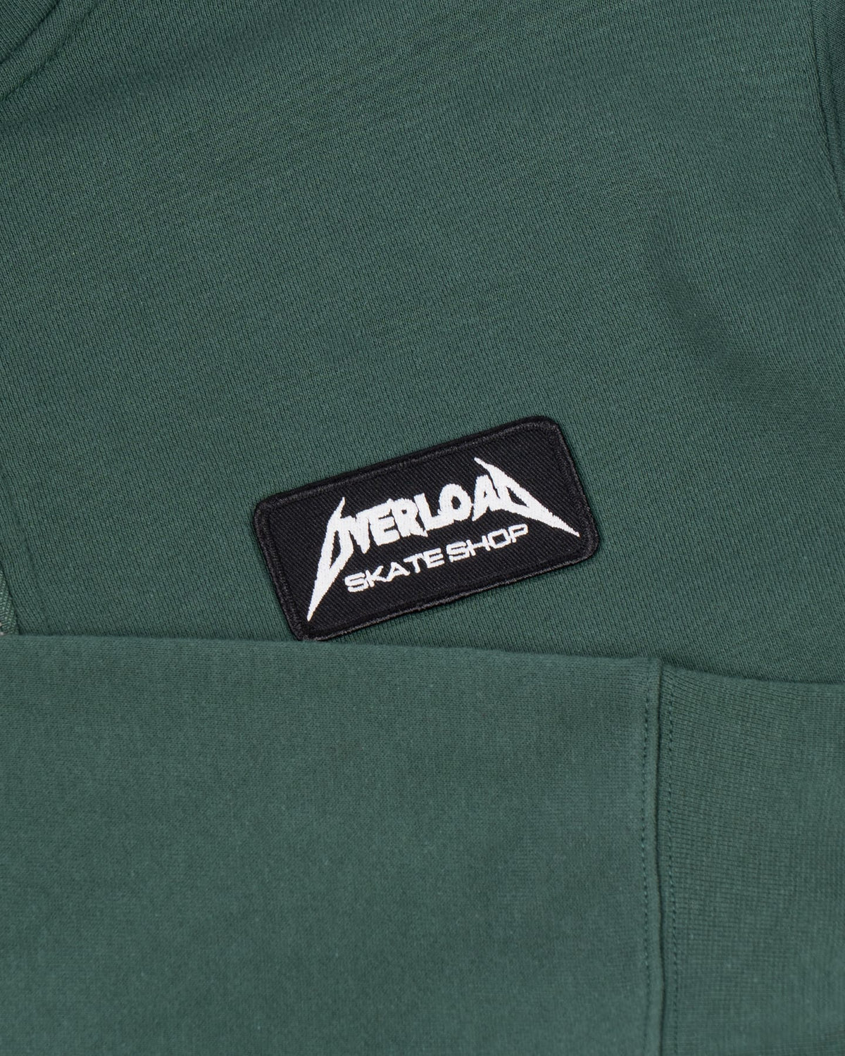 Overload Metal Glow Patch Quarter Zip - Alpine Green - -